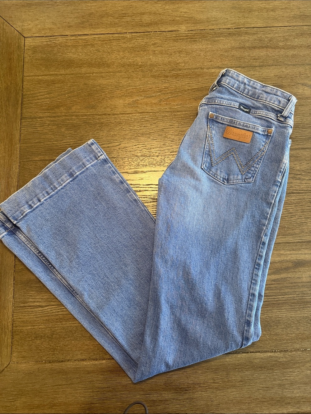 Wrangler Women's Boot Cut Jeans - Light Blue Denim